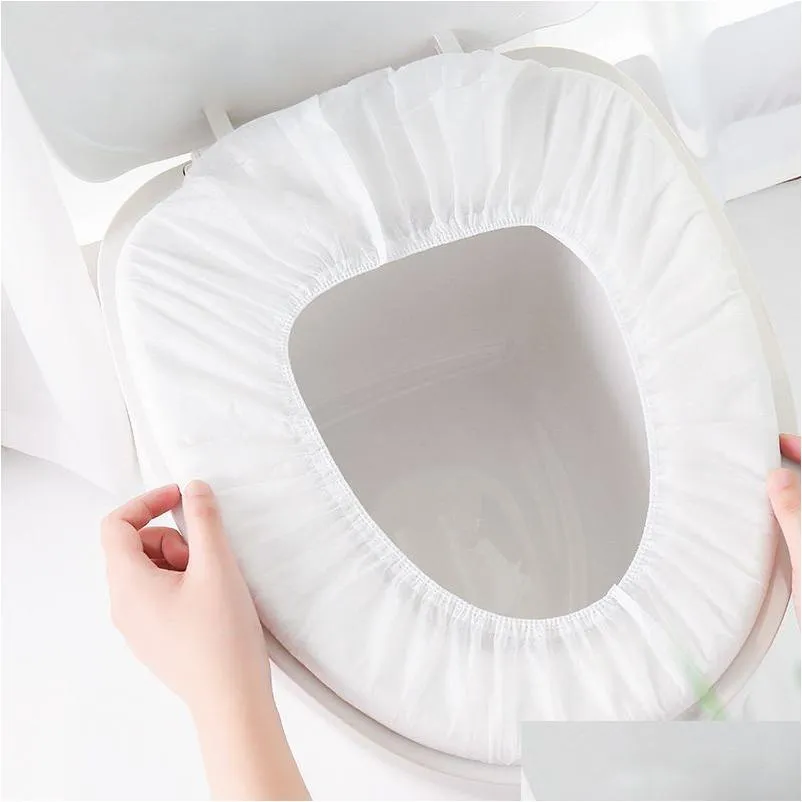 Other Bath Toilet Supplies Disposable Mat Household Waterproof Non-Woven Dirty Seat Er Drop Delivery Home Garden Dhsb4