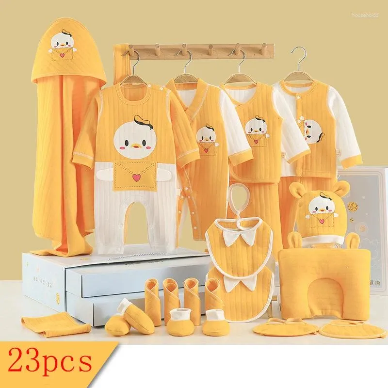 Ensembles de vêtements 23 pièces/ensemble bébé filles barboteuse coton garçons body pour enfants enfants vêtements costumes imprimer 0-6M