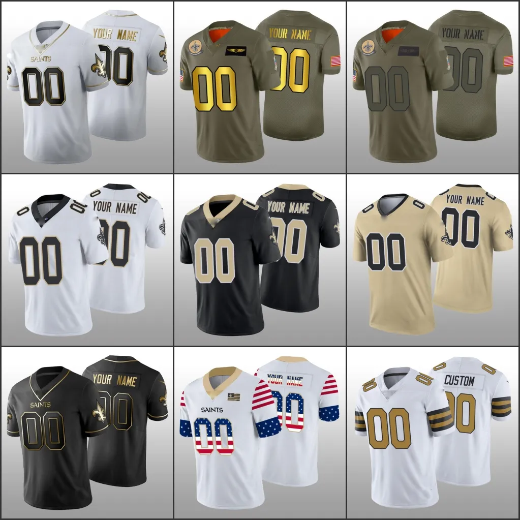 Maglia da calcio giovanile personalizzata da donna dei New Orleans''Saints''Men