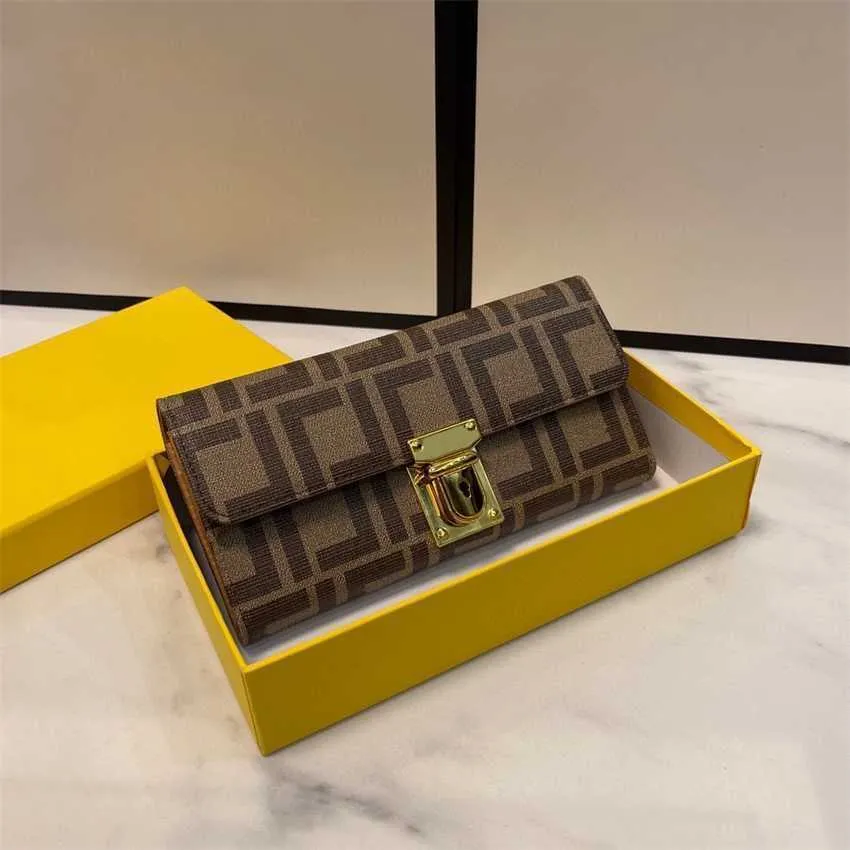 Chic Letter Print Designer Wallet Long Purses Womens f-bag Wallets Fashionable Versatile Classic Designer Bag Purse