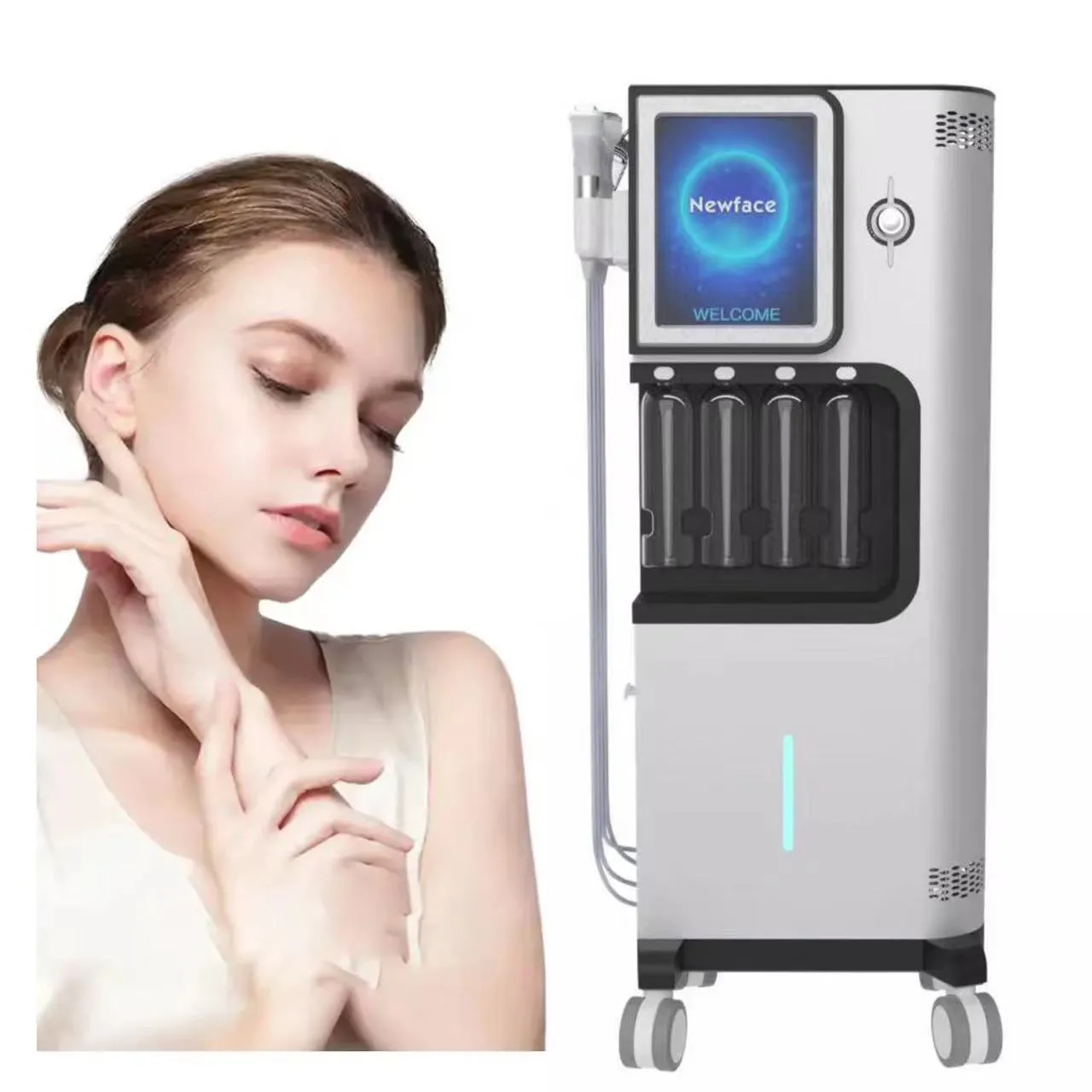 2024 Hydration Alice Super Bubble Water Spa Gesicht Hautpflege Akne-Behandlung Faltenentfernung Salon Mikrodermabrasion Schönheits-Gesichtsmaschine