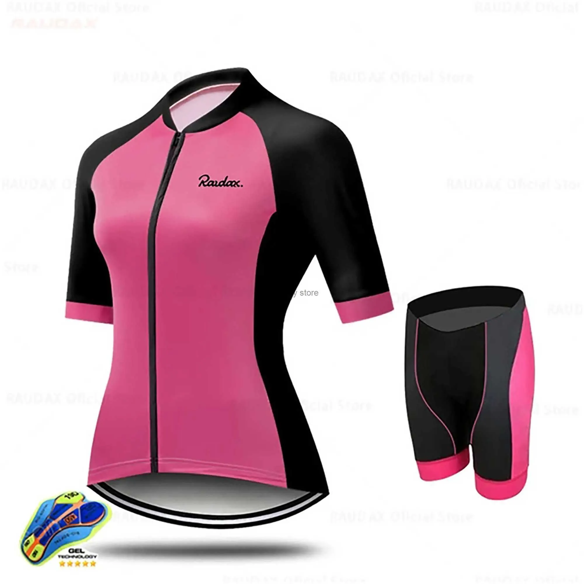 Survêtements pour hommes Ensembles de cyclisme Vêtements 2023Équipe Ropa Ciclismo Mujer Short Seve Jersey SetBike Uniforme Maillot CicH2421