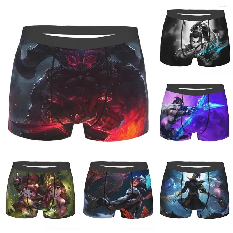 Onderbroeken Ornn League Of Legends LOL MOBA Games Breathbale Slipje Herenondergoed Sexy Shorts Boxershorts