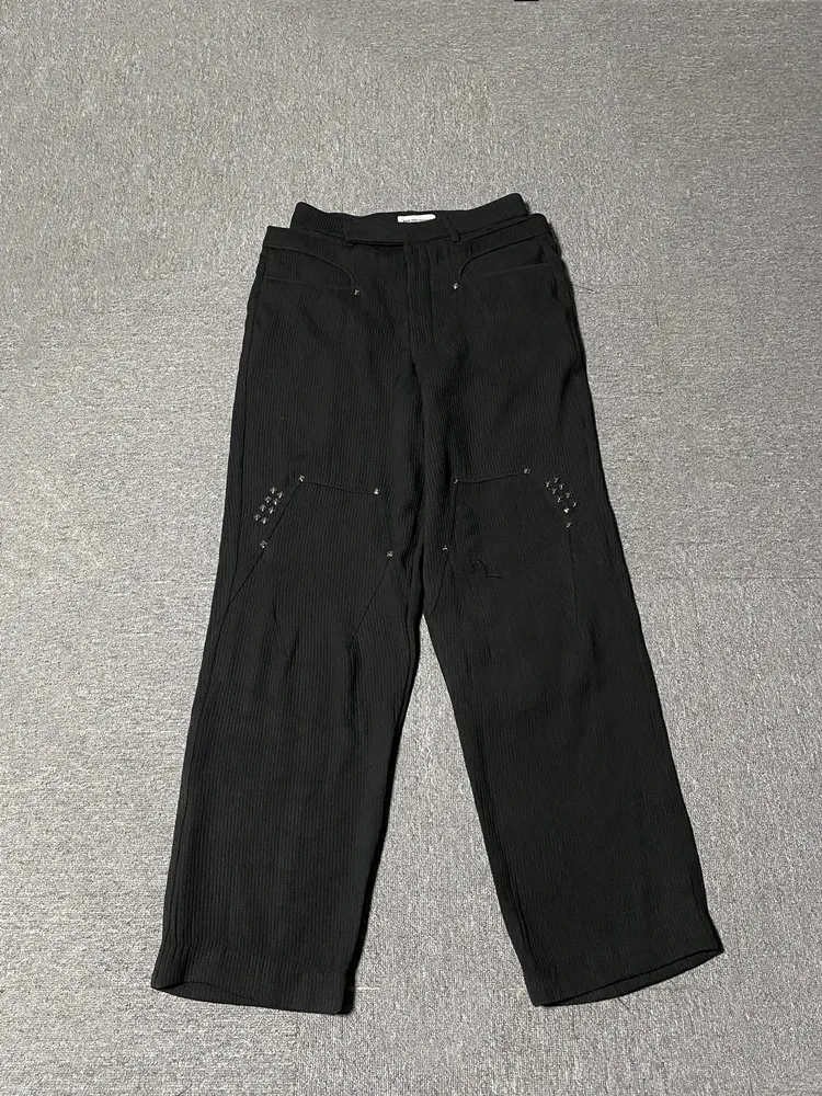 Striped Western Pants For Men: Loose Fit, Black Rivet, Long Striped Western Pants For Men: Loose Fit, Black Rivet, Long
