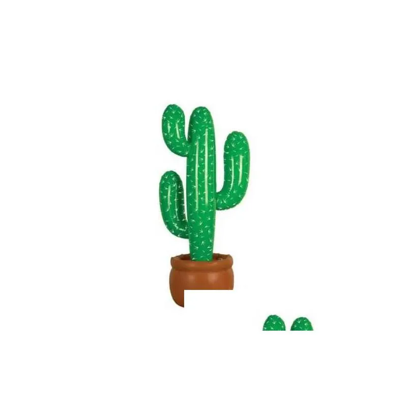 Décoration de fête Cactus gonflable Far West mexicain hawaïen déguisement décoration de fête plantes tropicales poule cerf plage mariage déco Dhom8