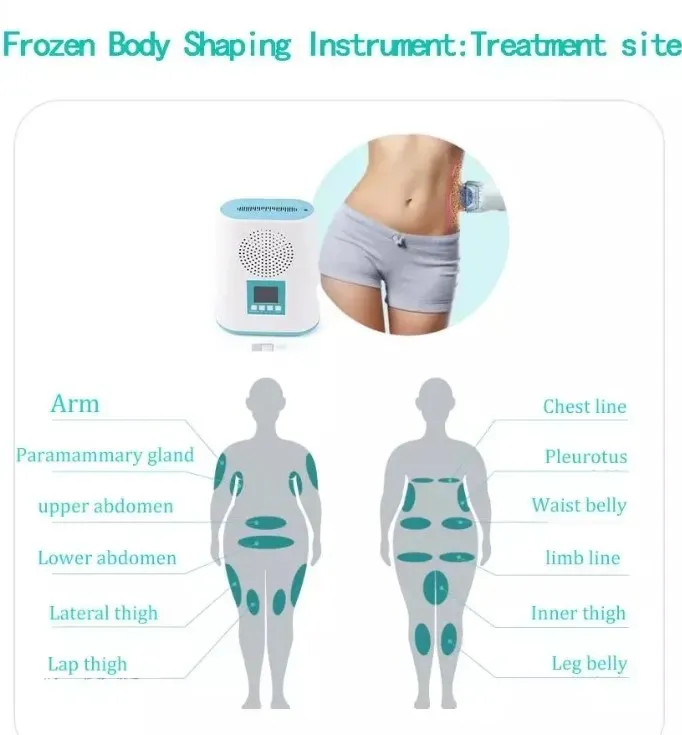 100 240V Freeze Fat Removal Instrument Negative Pressure Body Slimming Shaping Freezing Machine US EU Plug