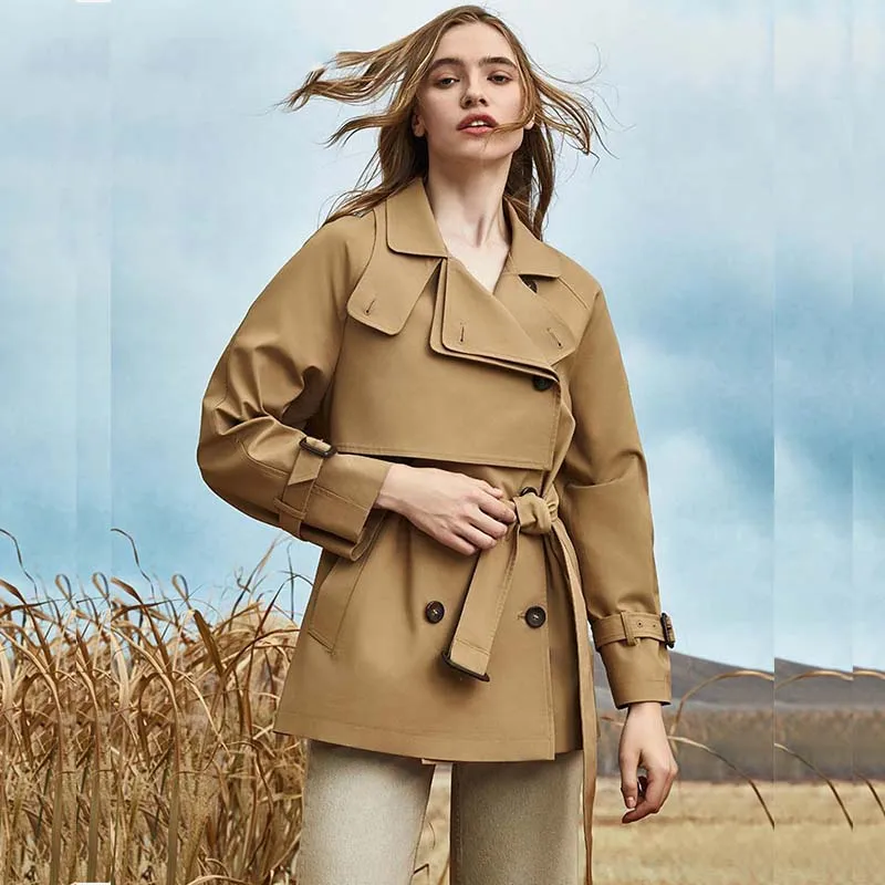 Short trench coats for ladies deals