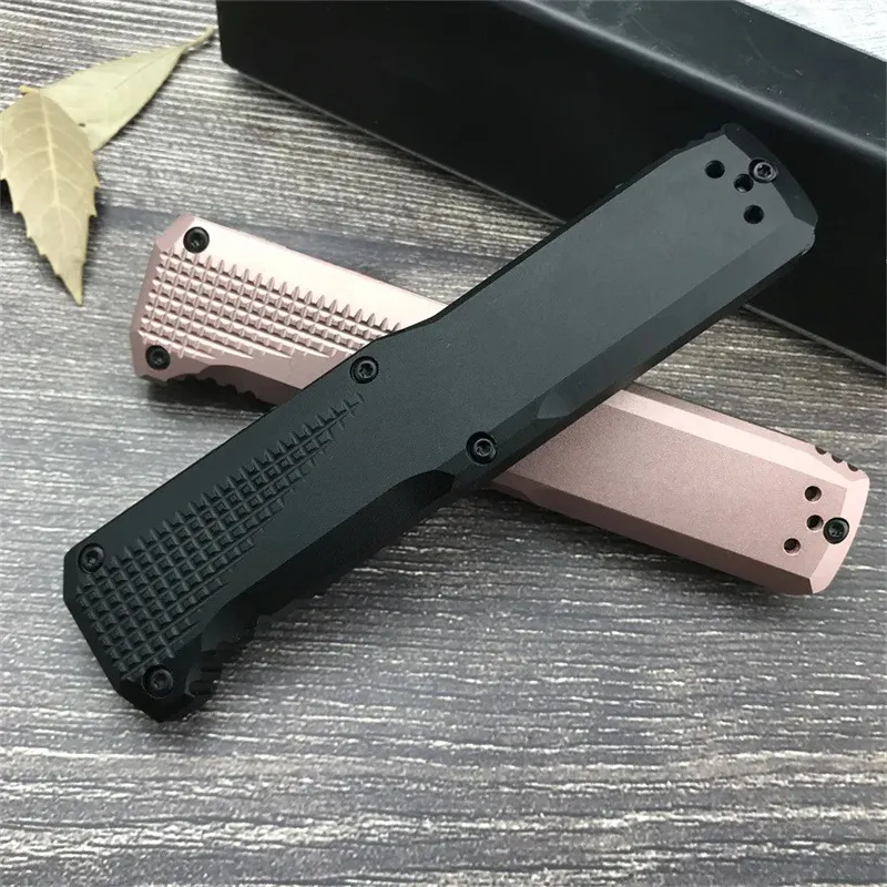 4 Models BM 4600DLC Phaeton Double Action Automatic Knife D2 Drop Point Blade Aluminum Handles Outdoor defense Tactical Camp Hunt Combat EDC 3300 4850 14850 Tools