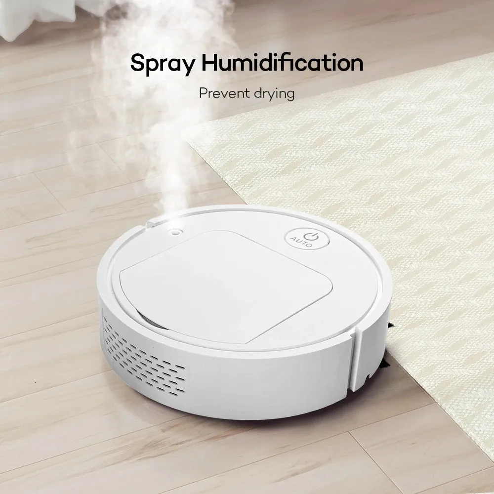 5in1 Robot Vacuum Cleaner USB Rechargeable Automatic Cleaning Sweeping Machine Wet Mopping Cleaners 240123