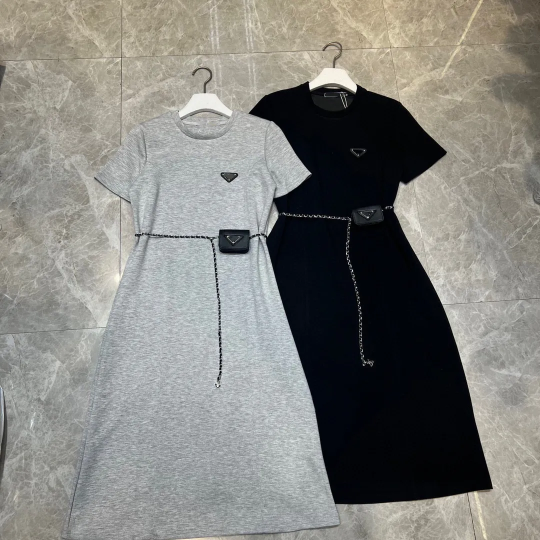 knee length dresses for ladies Donna Asymmetric Neckline Midi Dress Navy – Girl In Mind main image 0