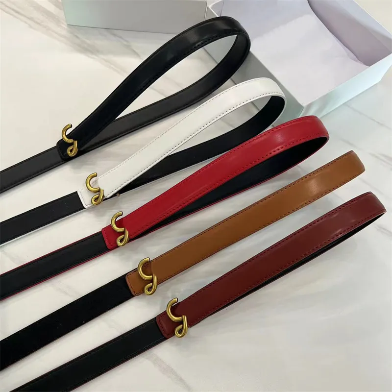 Women Leather Belt Designer Lo Waistband Luxury Leash Fashion Belts 5 Colors Girth 2.3cm Width Female Ceintures Brand Cintura Waist Band