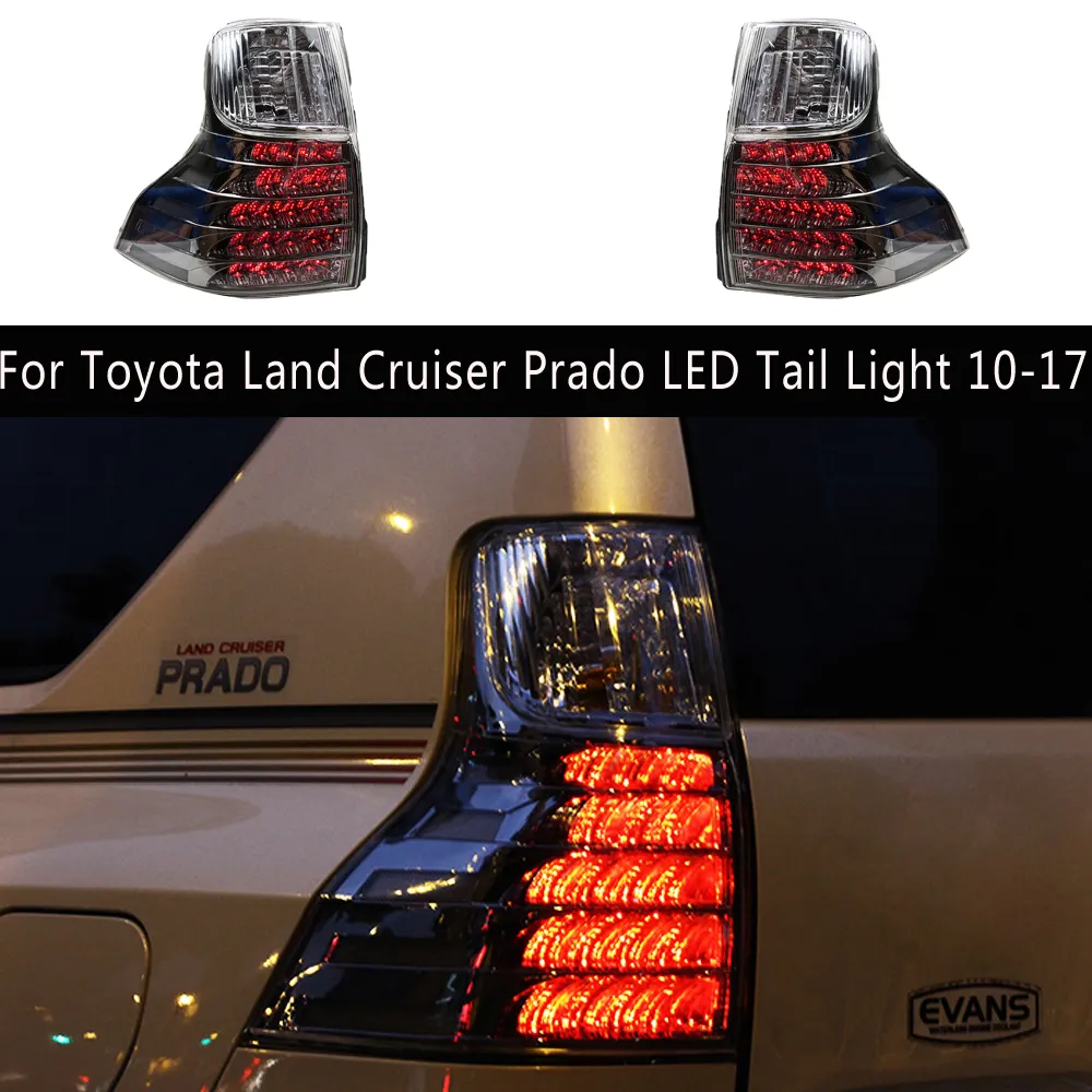 Toyota Land Cruiser Prado LED Kuyruk Işığı 10-17 Fren Ters Lamba için Araba Led LED LADING ALANTI DYNAMİK AKLİK Sinyal Göstergesi