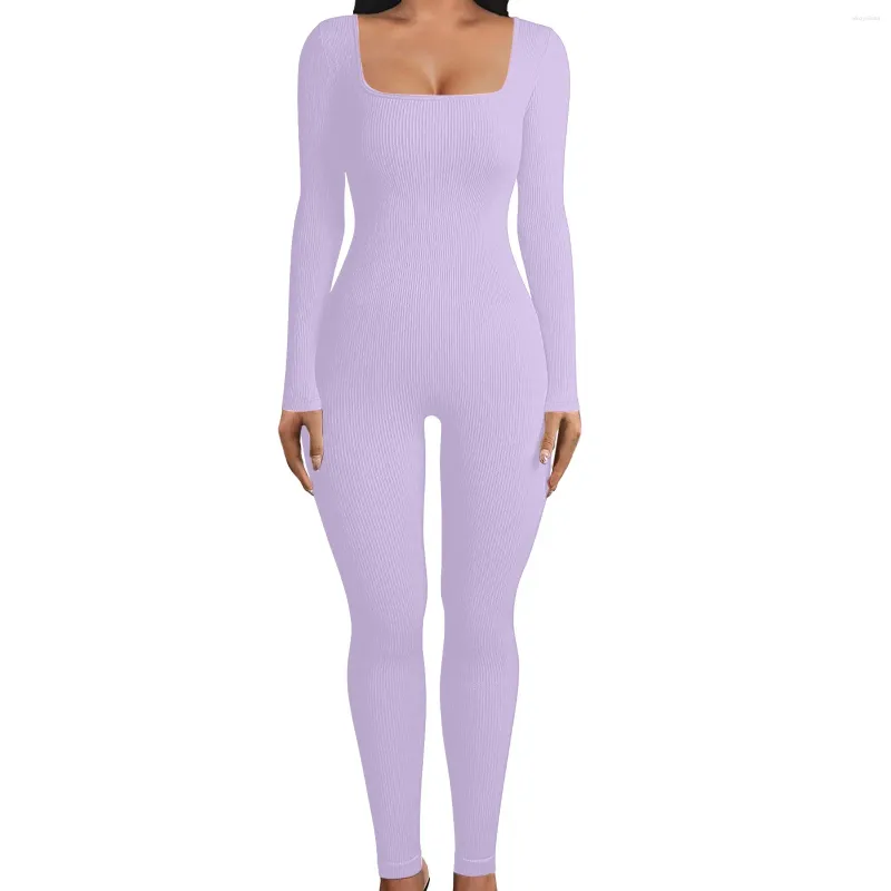 Femmes Shapers Vêtements de compression Femmes Sexy Dos ouvert à manches longues Pantalon bas évasé Romper Bodycon Combinaison Plus Taille Spanks Bodys