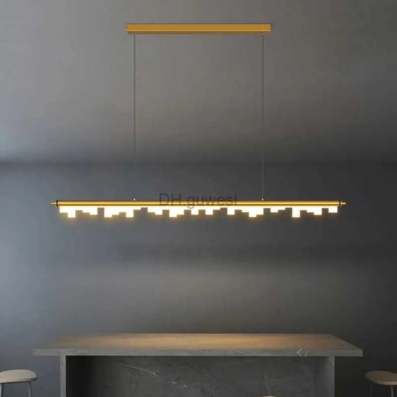 Hängslampor modern hängslampa för matsal kök ö bar led tak ljuskronor hem inomhus dekor kontor bordslampor yq240201