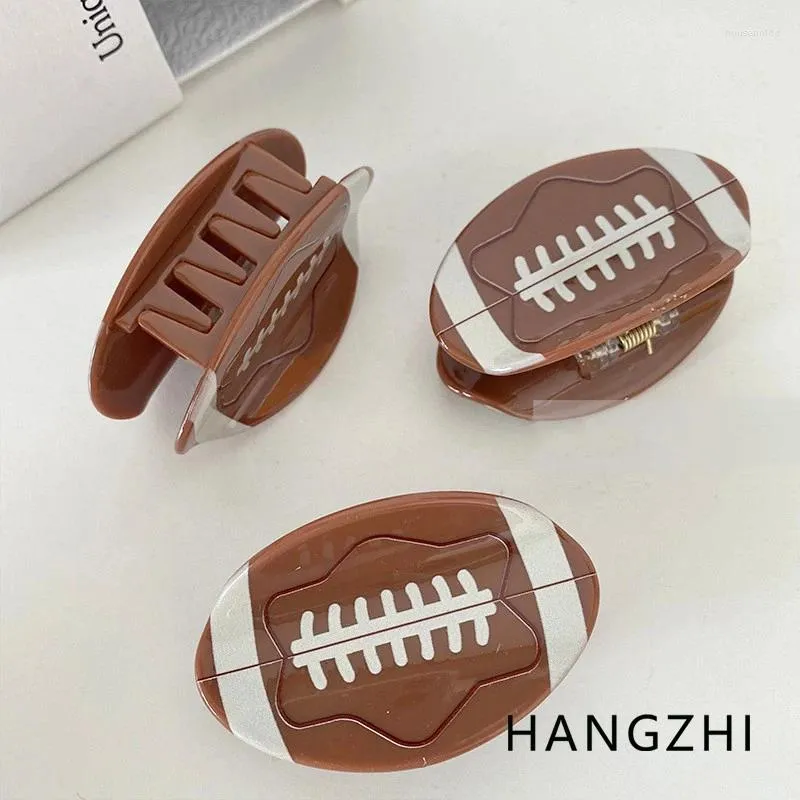 Grampos de cabelo HANGZHI INES criativo basquete rugby futebol colorido acessórios esportivos headwear para mulheres meninas