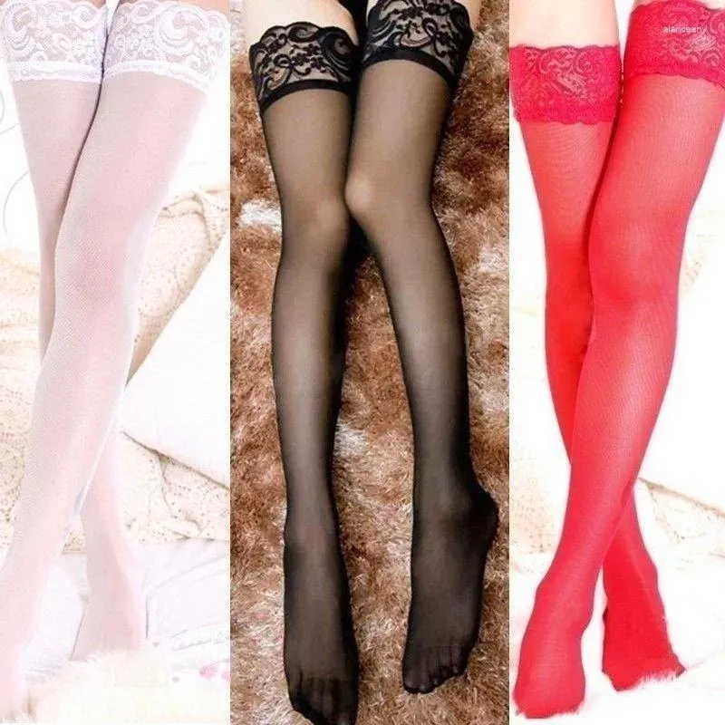 Women Socks Thigh Stocking Lace Top Stay Up High Stockings Pantyhose Fashion Ladies Girls Silk Boots Leggings