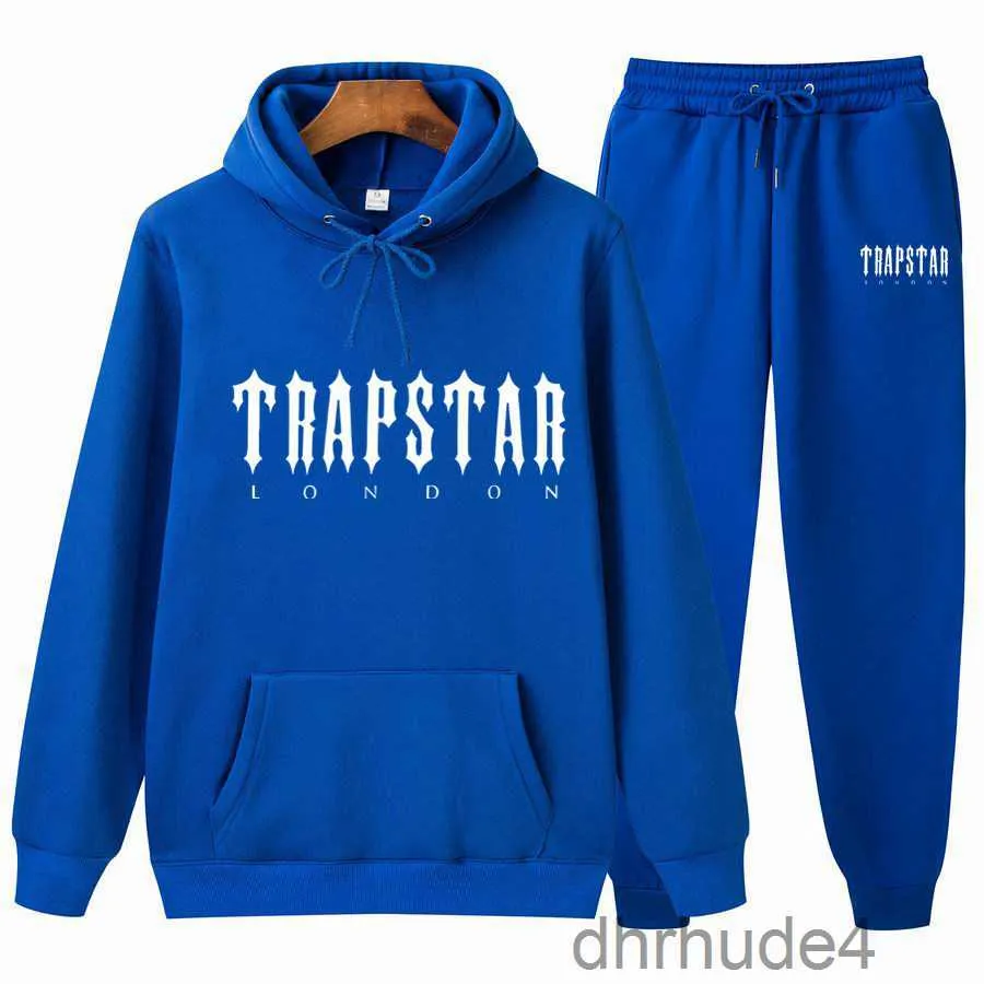 Nuevo chándal para hombre Trapstar Moda Sudadera con capucha Ropa deportiva Ropa para hombres Correr Casual Correr Trajes deportivos Diseñador Pantalón 2 piezas Conjuntos Tallas grandes Ropa de mujer XC FU5D