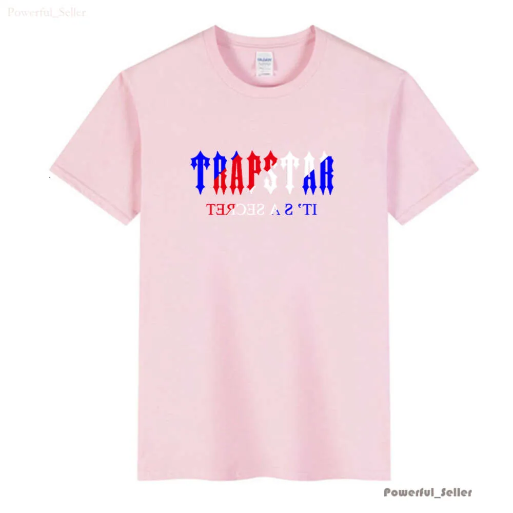 Trapstar Shirt Fashion Play Brand Trapstar London Imprimé High Gram Heavy Double Cotton Anime Casual Chemise à manches courtes T-shirt pour homme T-shirt pour femme Vêtements 2954