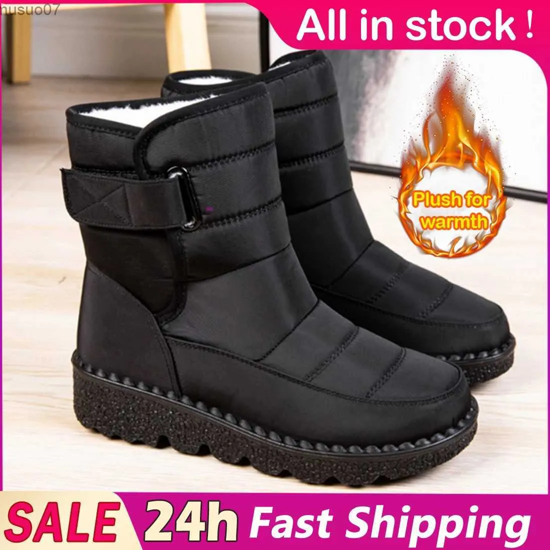 Laarzen Nieuwe dameslaarzen Winter snowboots Platform schoenen voor dames Enkellaarsjes Waterdicht Botas Mujer Warm houden Botines Katoenen schoenen