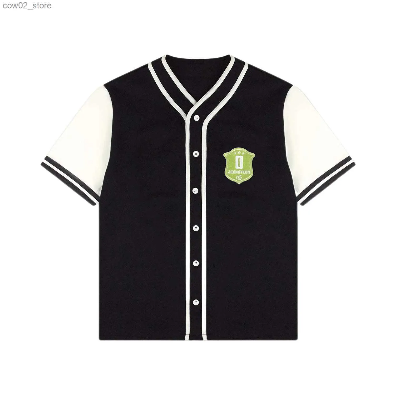 Men's T-Shirts KOOP TWICE 5TH WORLD TOUR Jersey Streetwear Harajuku Thin button Baseball uniform Baseball Jersey Men/Women Q240201