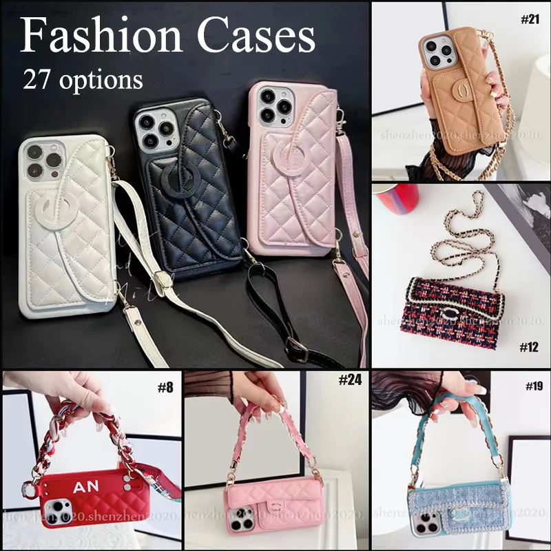 Custodie per telefoni da donna alla moda 7 stili con cover posteriore per cinturino per donna Custodia per telefono per ip 15 14 13 12 11 pro max