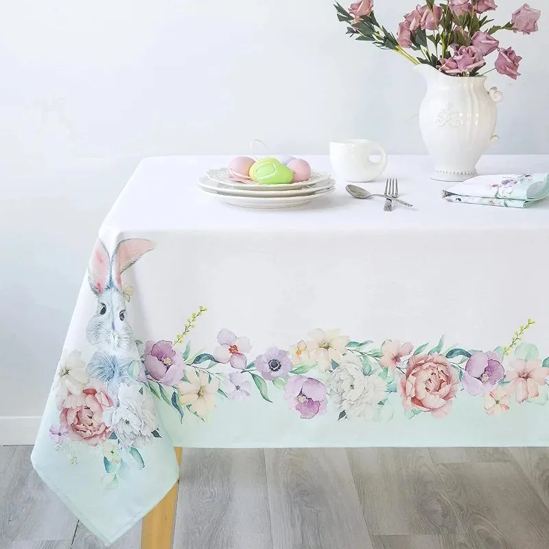 Nappe de table 2024 en polyester imprimé, nappe pour la maison, 23XH41