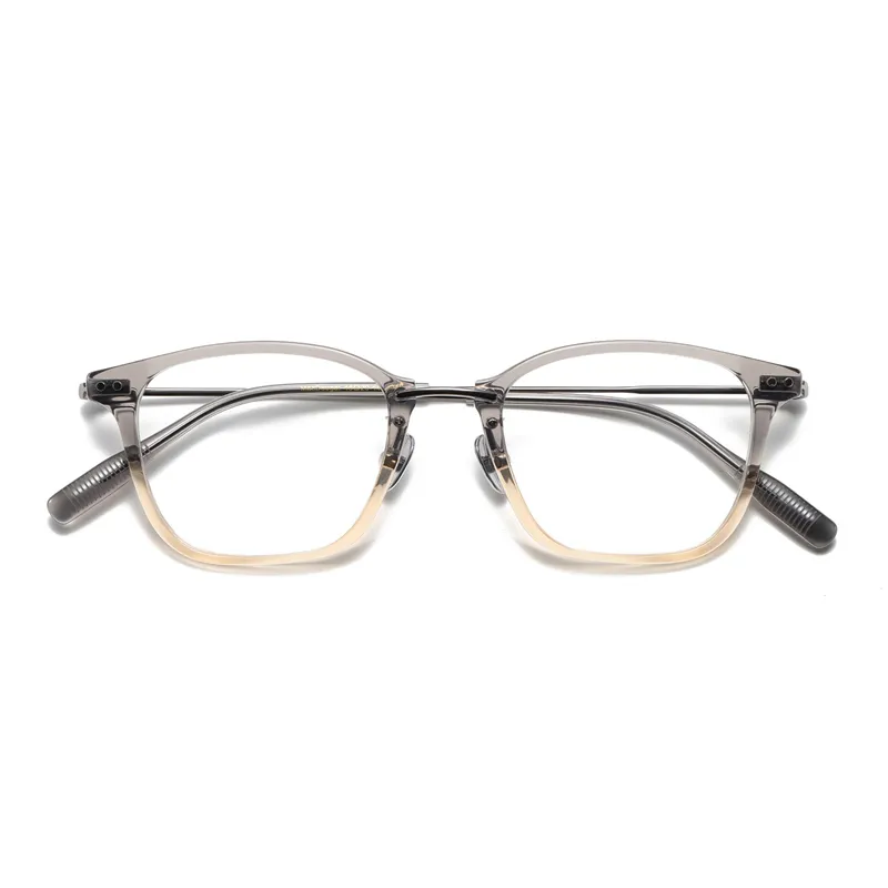 Erkekler için Optik Gözlükler Kadınlar Retro Tasarımcı Macdougal Moda Sac Metal Gözlük Çerçeve Ayrıntılı Elastikiyet Kare Stil Kutu ile Mavi Anti-Lens Plakası