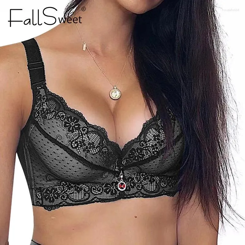Bras FallSweet Plus Size Women Bra Push Up Padded For Sexy Thick Cup Brassiere Femme