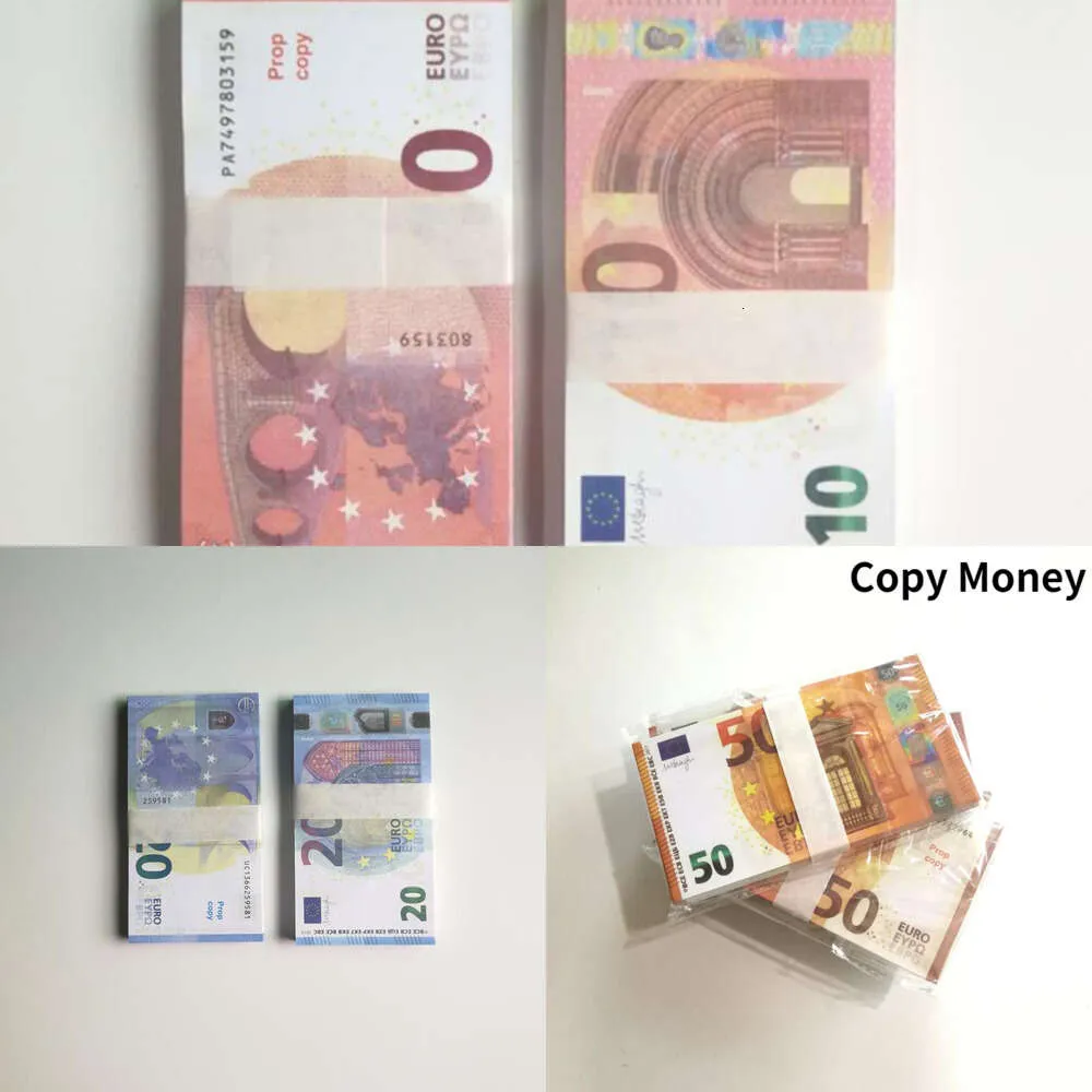 Copy Money partys Prop Euro Dollar 10 20 50 100 200 500 Party Supplies Fake Movie Money Billets Play Collection Gifts Home Decoration GameCLIT