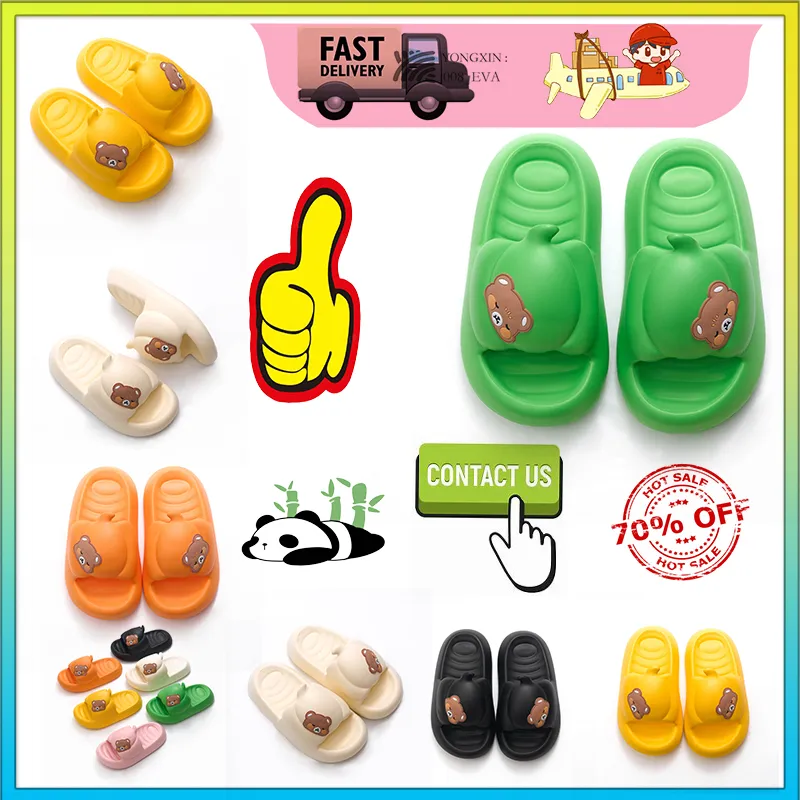 Designer Flat Little slides sandals slippers for men women anti slip wear Light weight breathable Low cut super soft Fashion Hot unisex Pool Size 35-46