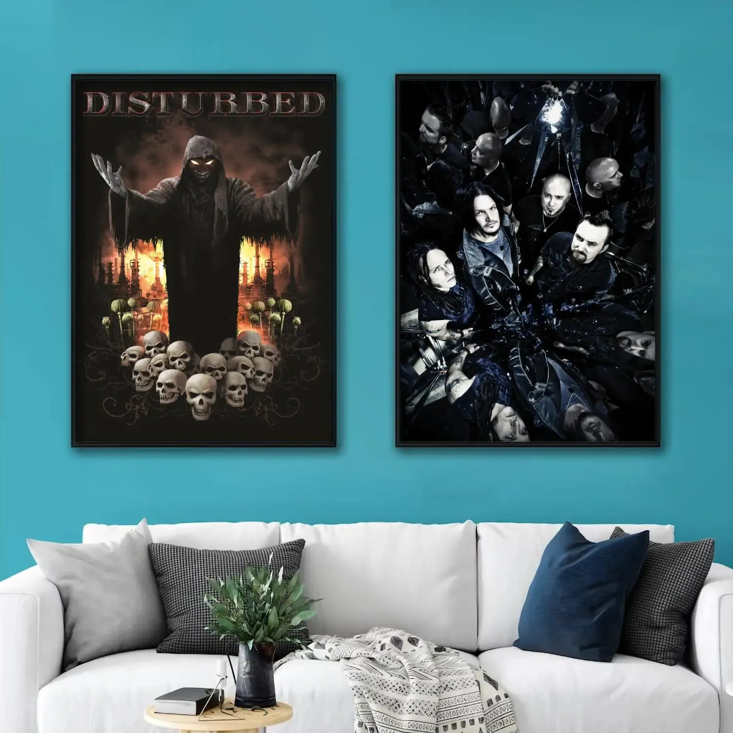 disturbed Singer Decorative Canvas Posters Room Bar Cafe Decor Gift Print Art Wall Paintings 240127