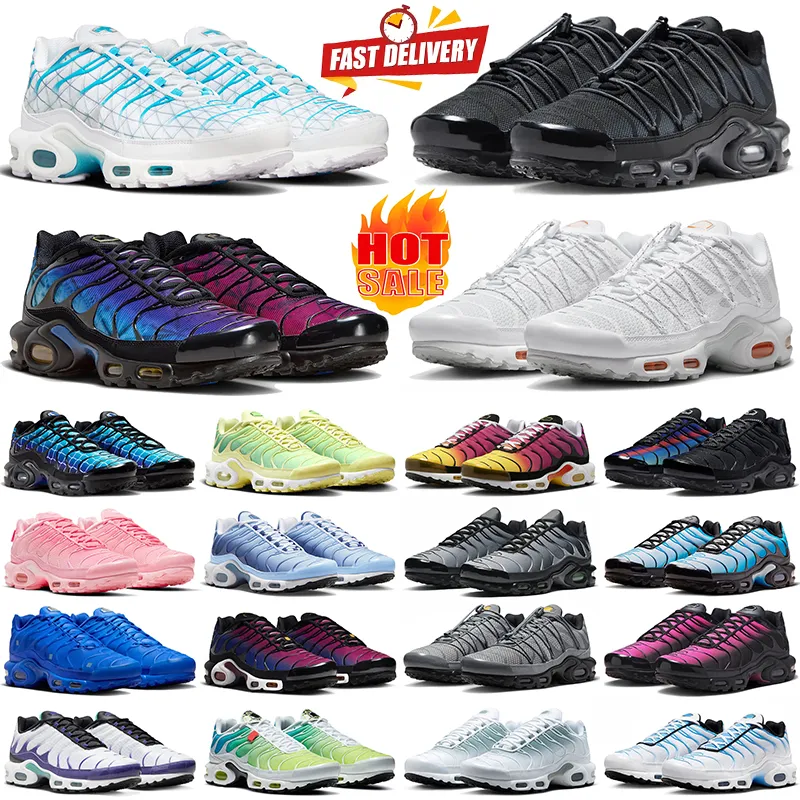 2024 tn plus Terrascape heren dames hardloopschoenen tns 25th Anniversary Utility Triple Black Clean White Pink Hyper Blue Unity heren dames trainers sport sneakers