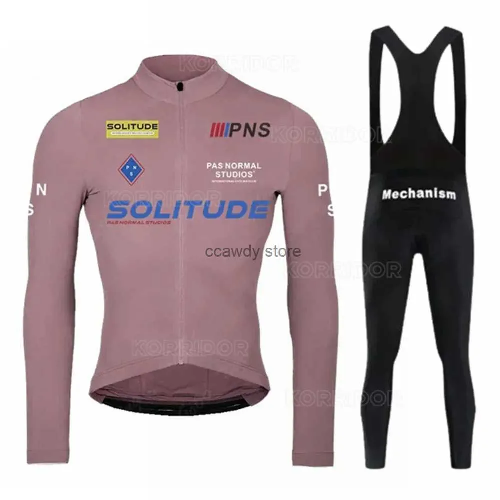 Męskie dresy pns Nowy Jersey Rowery Zestaw Mężczyzn Long Seves Rower Suit BICICTA BIB PANT AUTUMNMAILLOT CICLISMO Odzież Bicyk MinformH2421