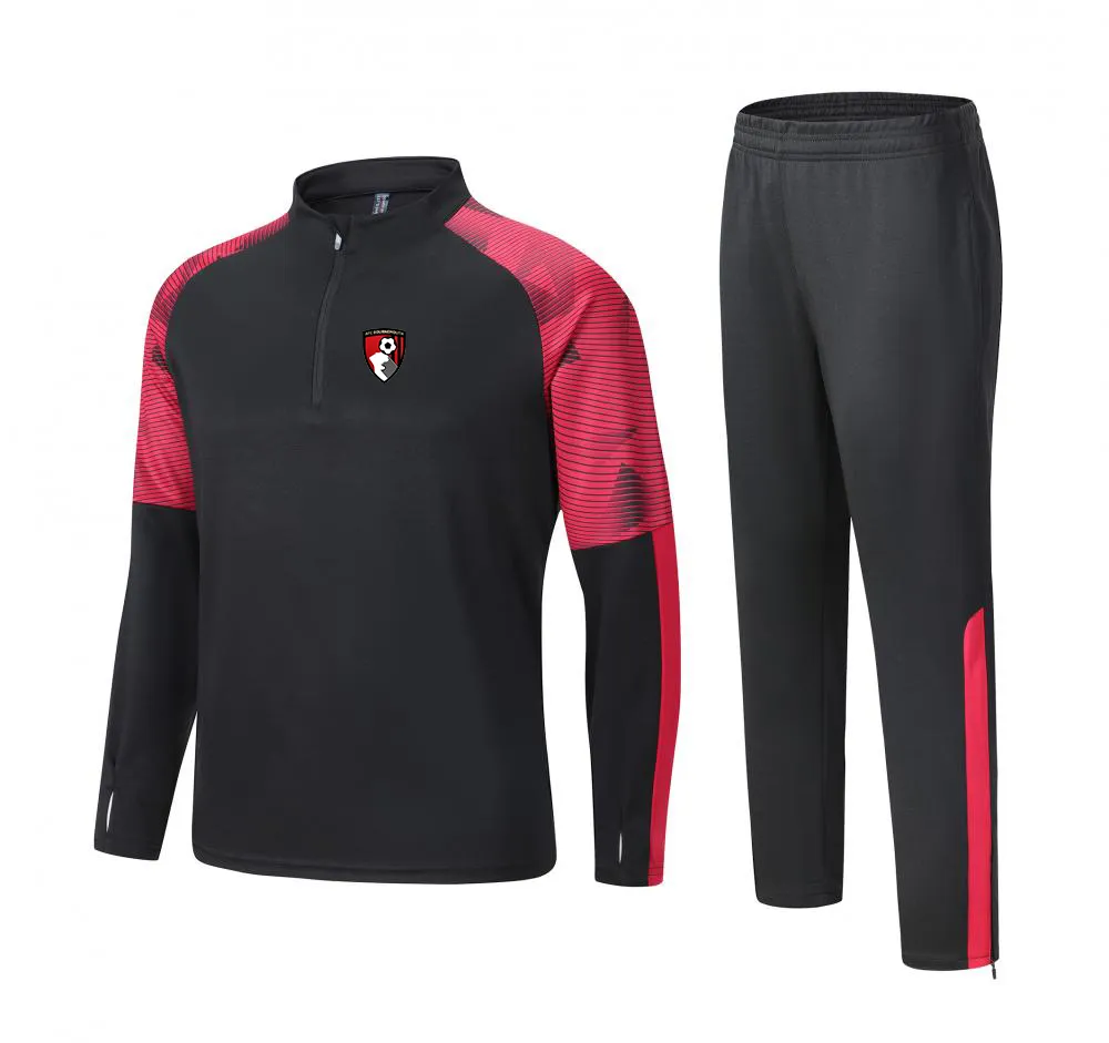 A.F.C. Bournemouth Mężczyźni dorosłe dzieci Leisure Training Suit Outdoor Sport Sportslue Sportswear Suit Powolna Bluza Sportswear Street Street