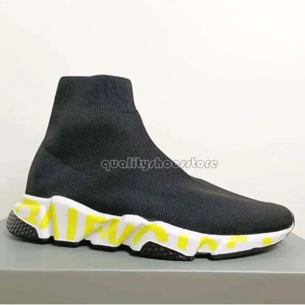 Top Designer Socks Casual Shoes Platform Runner Sneaker Sock Shoe Master Emed Sneakers Speeds Booties Men Woman Shiny Knit Speed 2.0 1.0 Trainer Casual Shoes 899