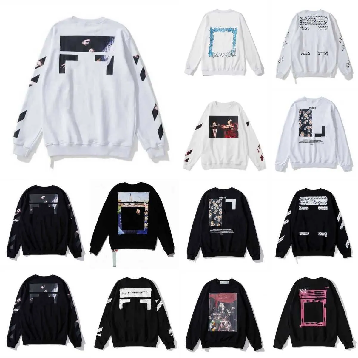 Felpa con cappuccio da uomo Off White Felpa con cappuccio Hip Hop Streetwear Uomo Designer da donna Skateboard con cappuccio Felpe con cappuccio Street Pullover Felpa Abbigliamento Offend oversize DG