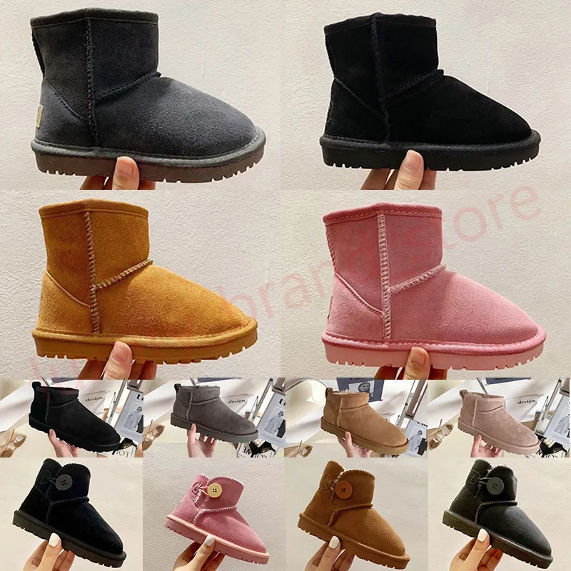 Australia Ugglis Kids Shoes Uggskid Mini Boot Women Designer Goldenstar Boots Woman Pink Winter Toddler Baby Boys Girls Snow Boot Children Platform Enfant Infant Youth【code ：L】