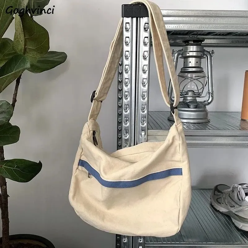 Mężczyźni Crossbody Torby Retro Cargo HARAJUKU RAMPER WSZYSTKIE MATCH DUŻA POTAWKA SCHATCHELS SZKOŁA SZKOLA CARVAS BAG JAPIN STYL STYFILE 240118