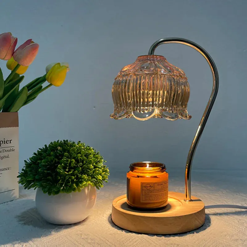 American Design Lampa stołowa bezdymne temperatura regulacja retro nocna aromaterapia i lampa topnienia wosku 240131