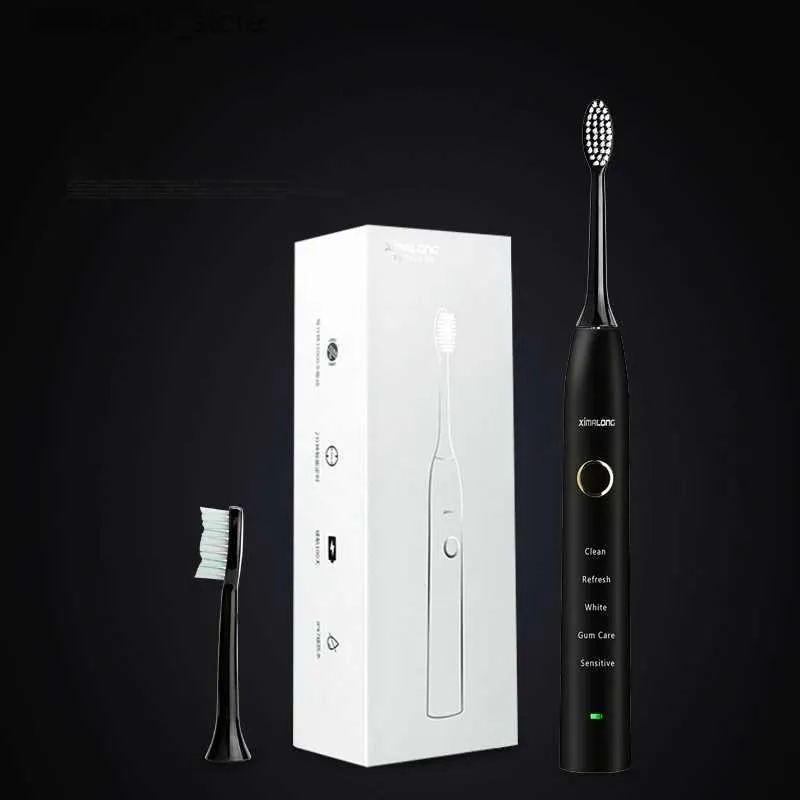 Cepillo de dientes Smart Sonic Cepillo de dientes eléctrico Adulto Cabello suave Carga USB IPX7 Blanqueamiento impermeable Pareja automática Cepillo de dientes eléctrico Q240202