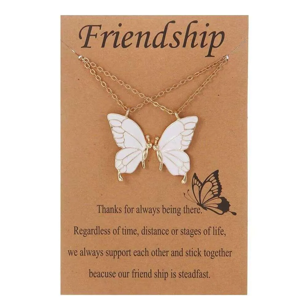 Collana Amicizia Farfalla - 2 Pezzi Per Migliori Amiche, Regalo Simbolico BFF - Foto 9