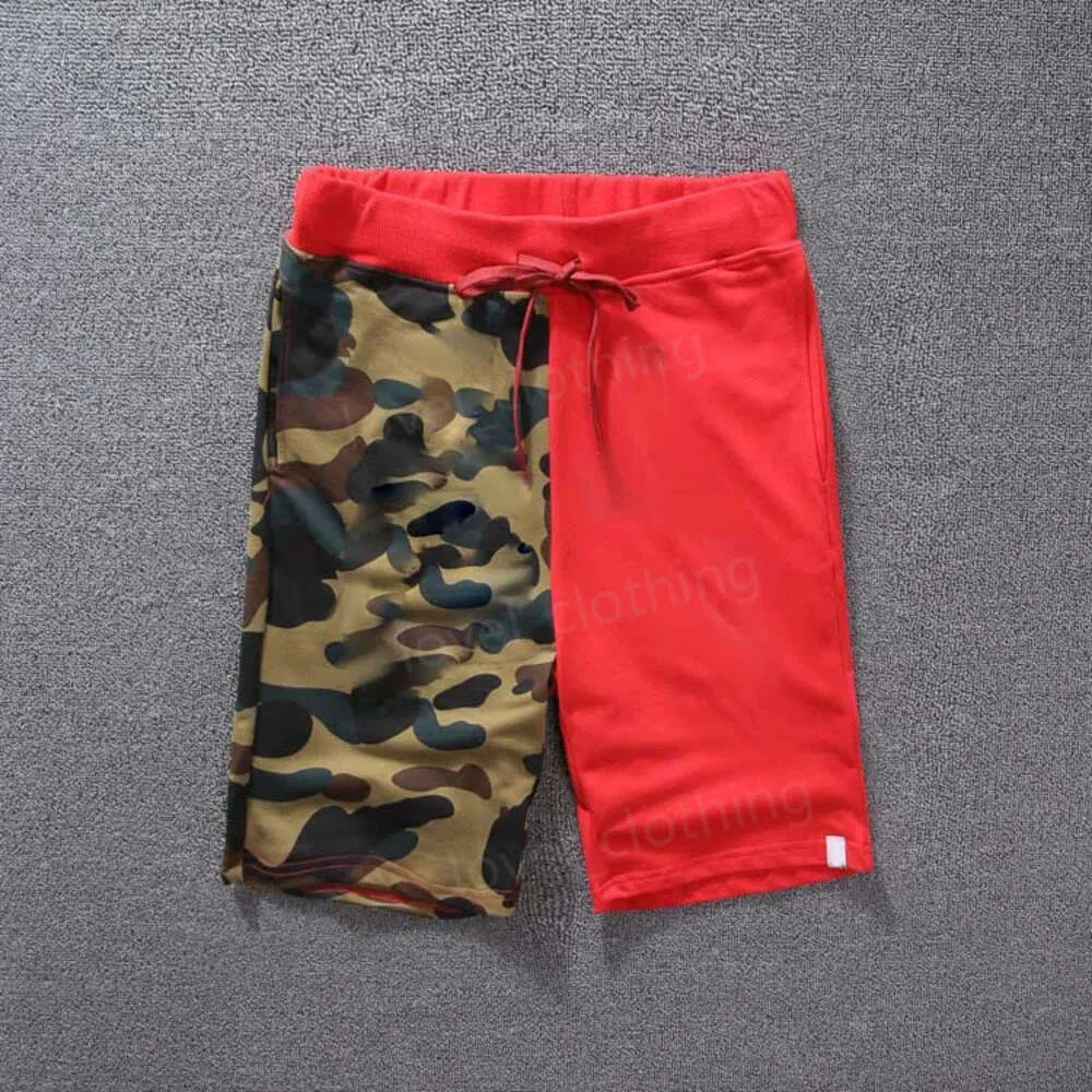 Herrbyxor mode tryck kamouflage färg ing tonåring sommar shorts klassiska streetwear pojkar svettbyxor