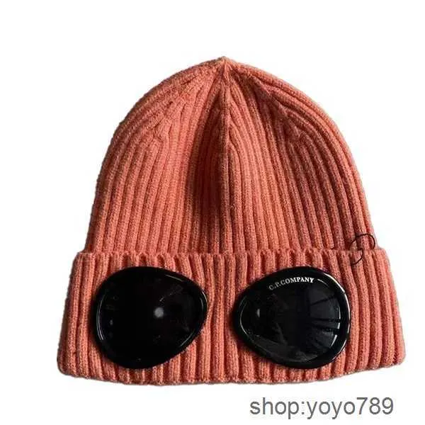 Beanie/skull Caps Stones Island Mens Designer Ribbed Knit Lens Hats Womens Extra Fine Merino Wool Goggle Beanie Official Website Version 10 HLLQ
