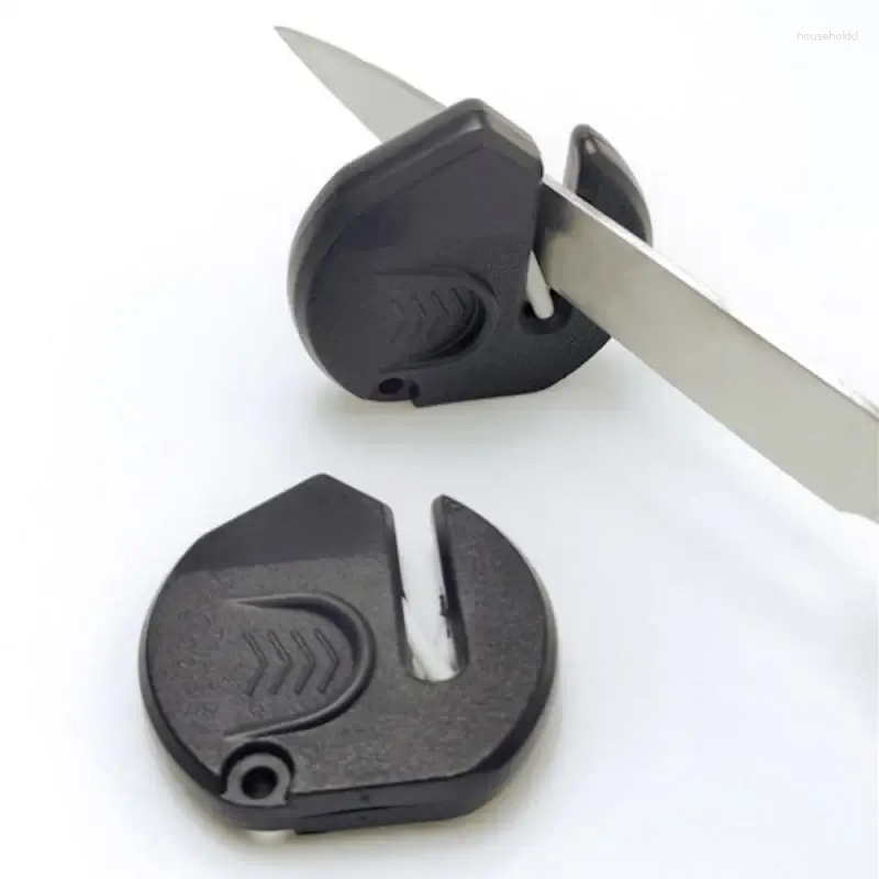 Autres accessoires de couteaux 1PC Mini aiguiseur Portable artefact outil extérieur ménage multi-fonctionnel pierre à aiguiser