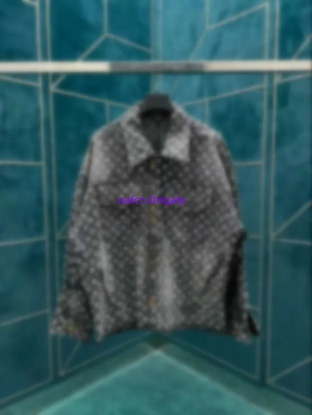 24SS Designer Denim Jacket Paris Itlay Skinny Denim Casual Street Fashion Pocket Warm Men's and Women's Par Jacket med Diamond Men's Trench Coat