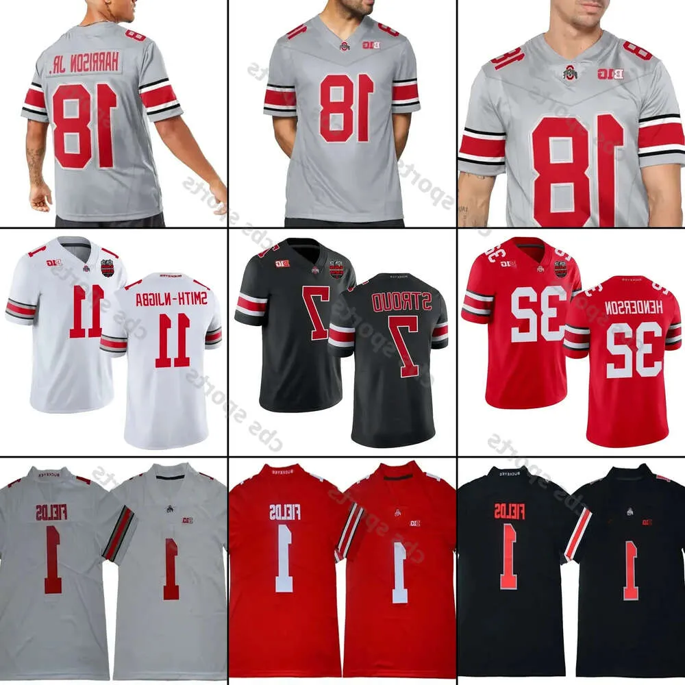 State Ohio Buckeyes Football Jersey College Marvin Harrison Jr. Sonny Styles Emeka Egbuka J.T. Tuimoloau Sawyer Henderson George Kyle Mcc High