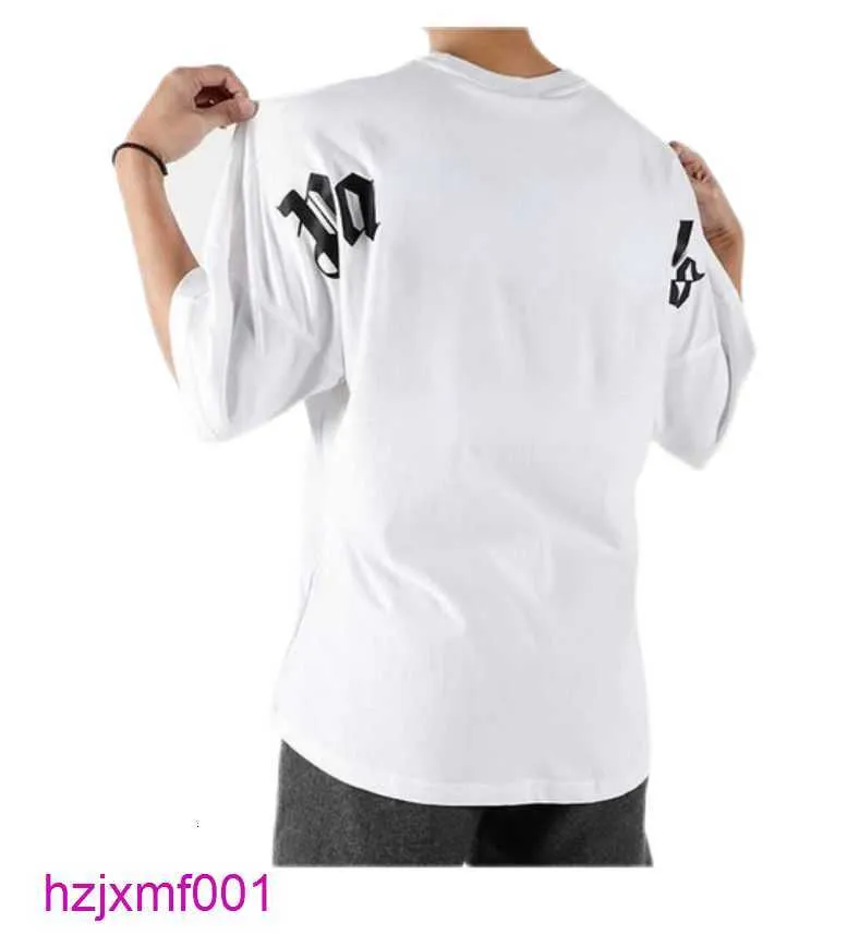 S70g Hommes T-shirts 22s T-shirts Chemise Palms Palmangel City Designer Limited Inkjet Graffiti Lettre Impression Femmes Voilier À Manches Courtes Casual Fsa