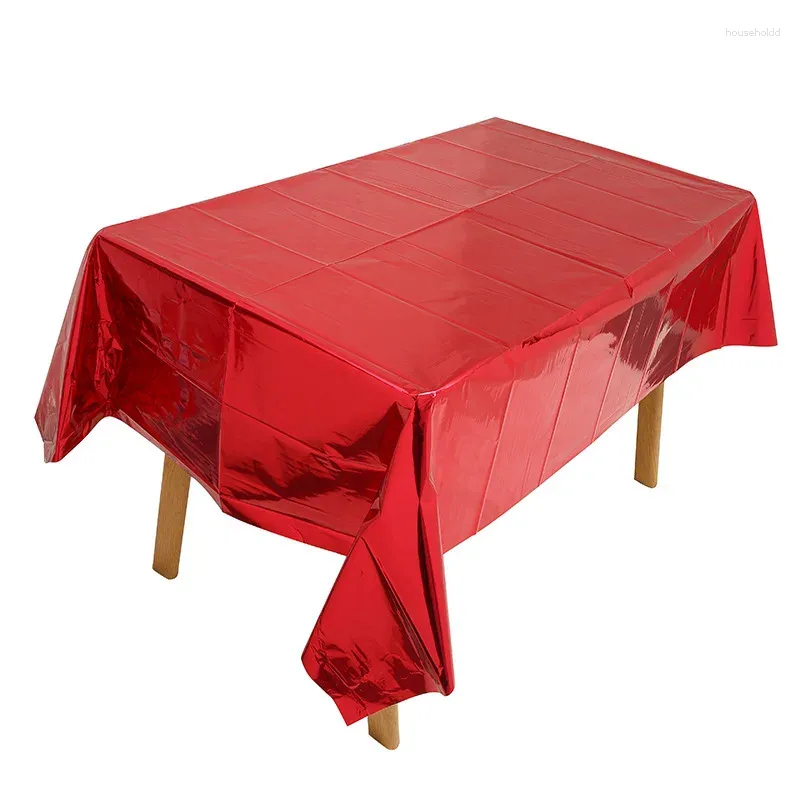 Table Cloth Birthday Party Decoration Disposable Tablecloth Solid Color Simple Tabletop Waterproof