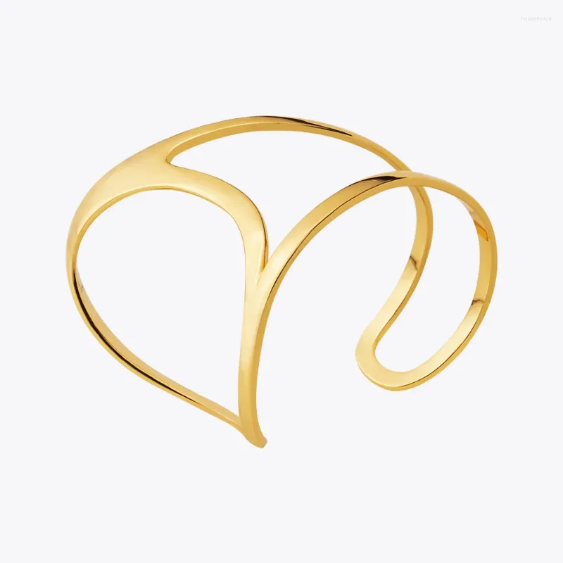 Bangle Enfashion Pulseras Palm Bracelets for Women Space Invader Fantasy Gold Color Simple Fashion Jewelry Anniversary 2330 2331