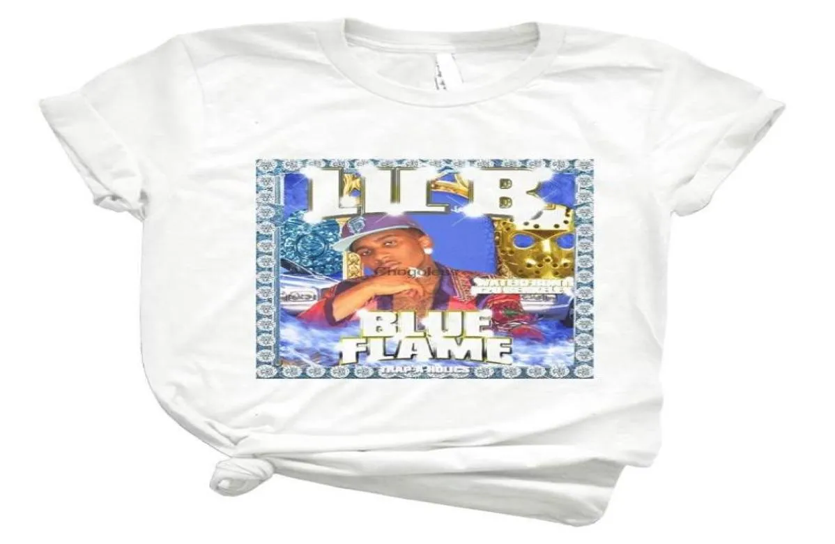 MEN039S TSHIRTS LIL B BLUE FLAME MIXTAPE 45 TSHIRT for Boys Moys for Vintageカスタマイズトレンドユニセックスシャツ男性女の子3578410